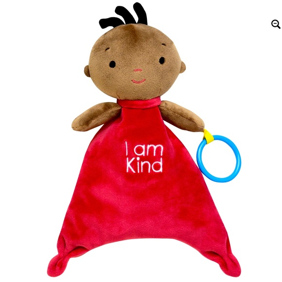 π10 Kids For Culture 10β Positive Pals Blanket Doll Crinkle and Teether NWT - Picture 1 of 7